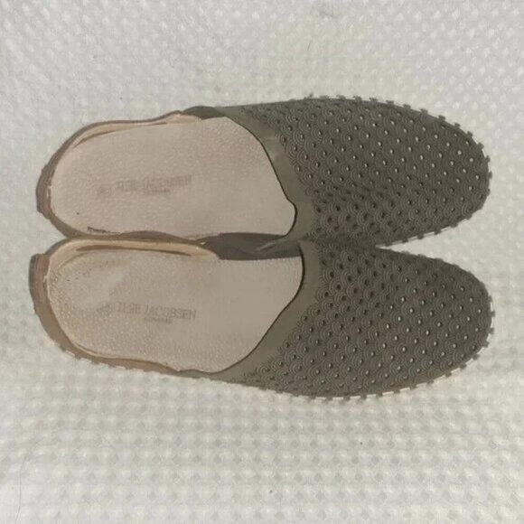 ILSE JACOBSEN-Tulip 3565-Deep Olive/Tan Brown Suede/Nubuck-Sz 40/9.5-Excellent - Picture 6 of 7